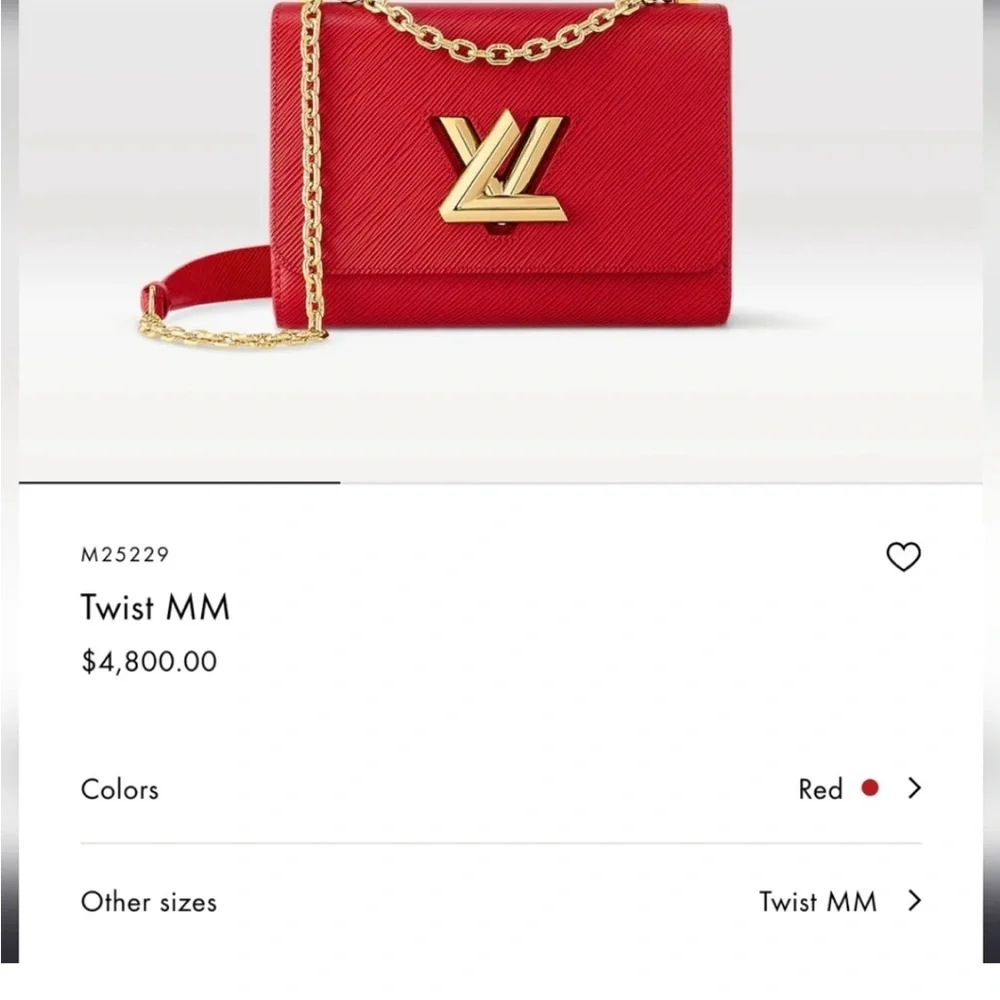 Louis Vuitton Twist Epi Leather Scarlet Crossbody Bag Full Inclusion (Box/Dusty) - Picture 7 of 17